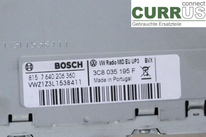 VW TIGUAN 07-16 Radio CD /Multimediapanel  CFFB