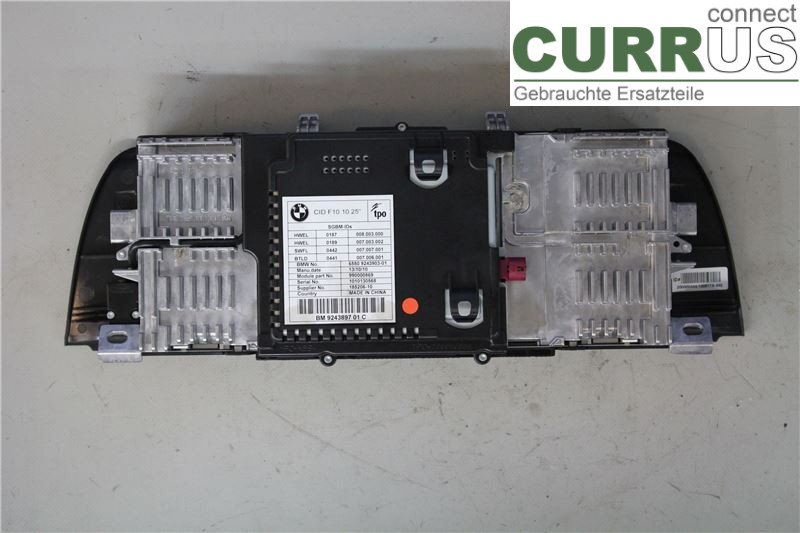 BMW F10/F11/F18  09-17 Monitor 65509266385 525D/N57.D30A
