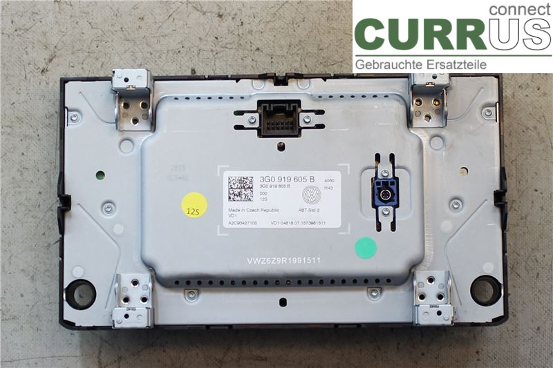 VW GOLF / E-GOLF VII   13-20 Radio CD / panel multimedialny 3G0919605B CYVB