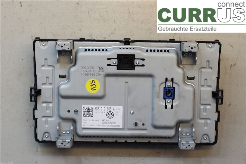 VW PASSAT  15-19 Radio-CD-/Multimedia-Panel 5G6919605A DFCA