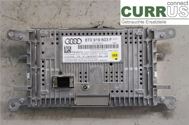 AUDI A5  07-16 Monitor 8T0057603F CJEB