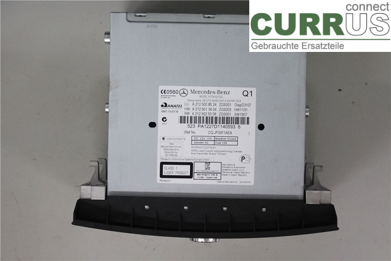 MB CLS-KLASS (C218/X218)   11-17 Radio-CD-/Multimedia-Panel A2129008524 OM651.924