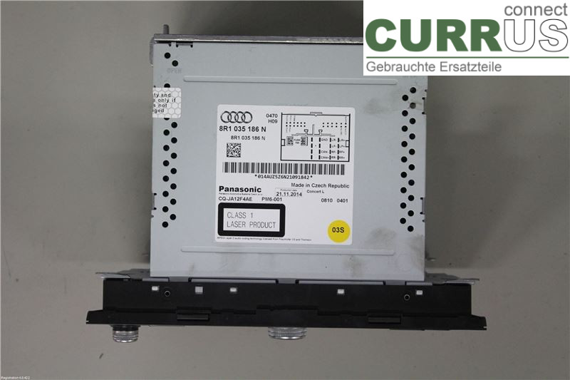 AUDI A4  12-15 Radio CD / Multimedia panel 8R1057186NX CNHA