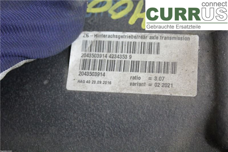 MB C-KLASS (W205)  14- Differential A2123501314 M274.920