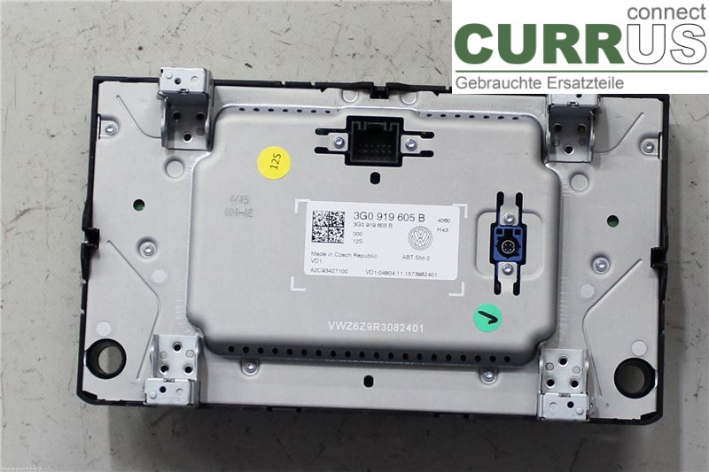 VW GOLF / E-GOLF VII   13-20 Radio CD / Multimedia panel 3G0919605B 