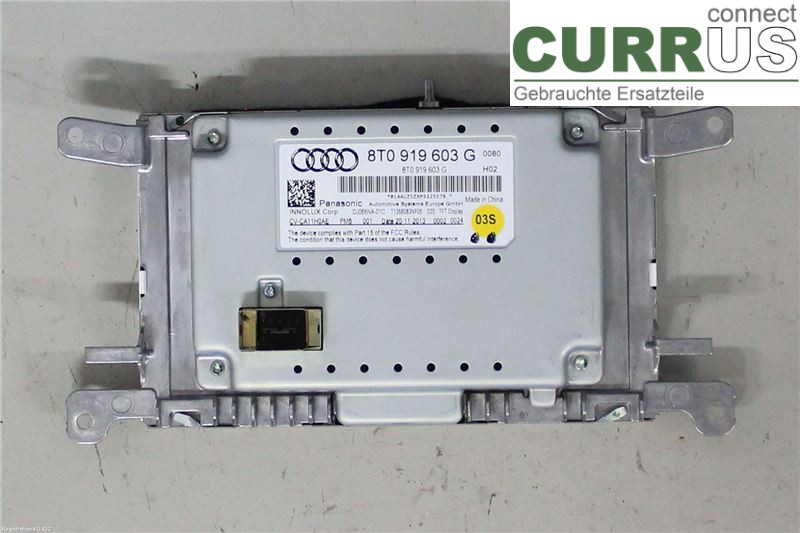 AUDI A4/S4  08-11 Monitor 8T0057603F 