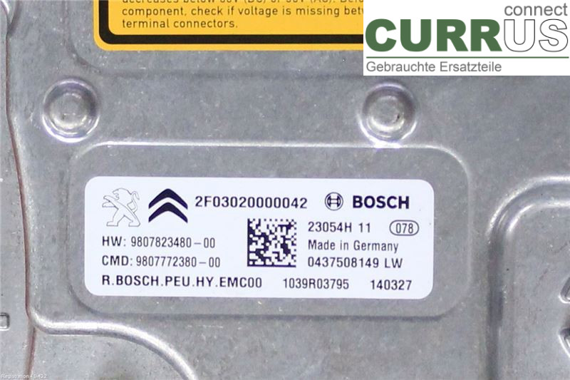 PEUGEOT 508  11-18 Controller til strømfordeling 1611523280 