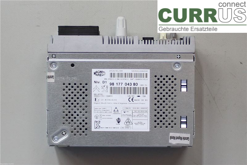 PEUGEOT PARTNER 16-18 Radio CD / Multimedia panel 1623156980 