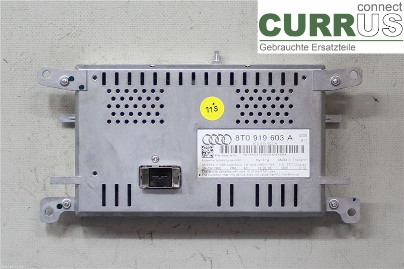 AUDI A4/S4  08-11 Monitor 8T0057603F 