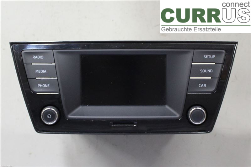 SKODA FABIA  15- Radio CD / panneau multimédia 6V0035871B 