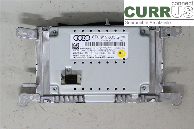 AUDI A5  07-16 Monitor 8T0057603G 