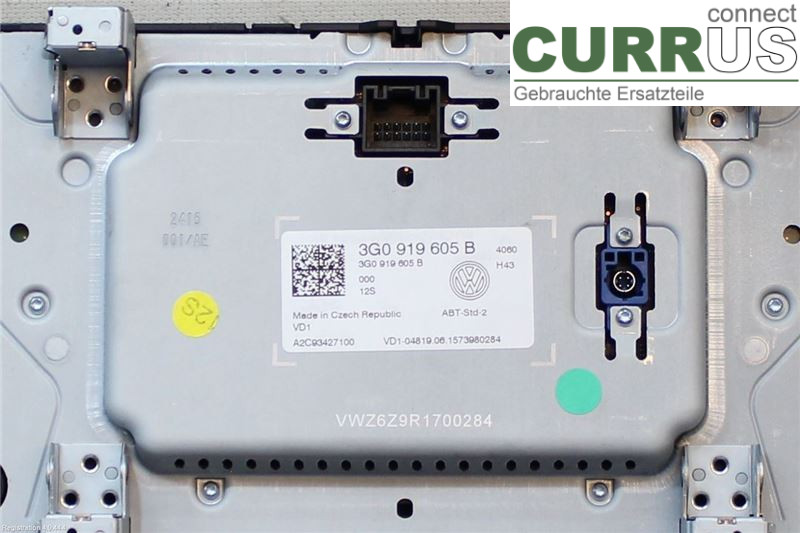 VW GOLF / E-GOLF VII   13-20 Radio CD / Multimedia panel 3G0919605B 