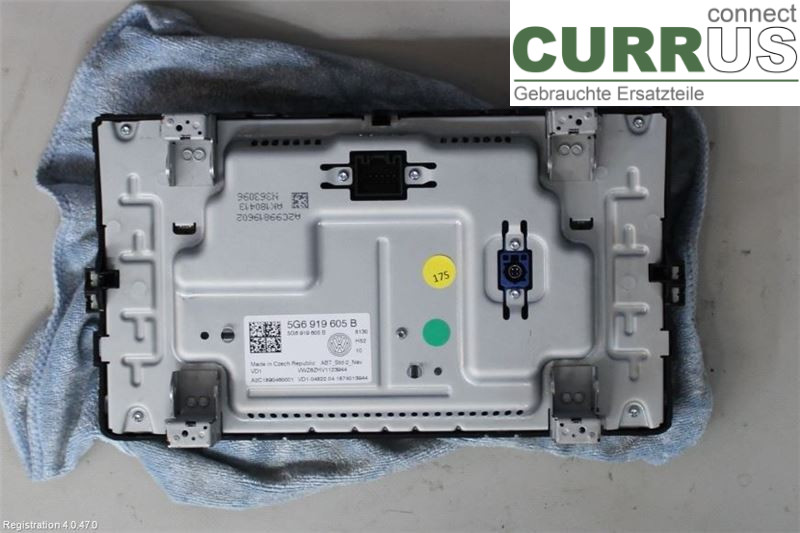 VW GOLF / E-GOLF VII   13-20 Radio-CD-/Multimedia-Panel 5G6919605B 