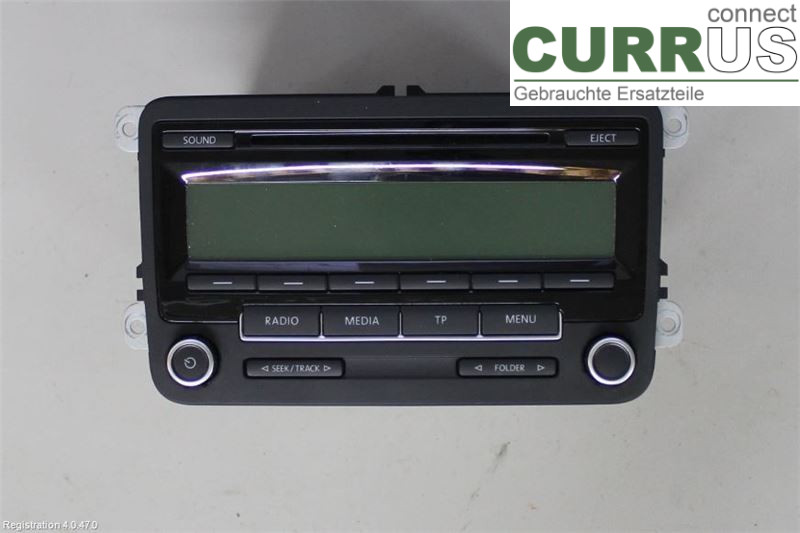VW PASSAT  11-14 Radio CD /Multimediapanel 1K0057187AX CFGB