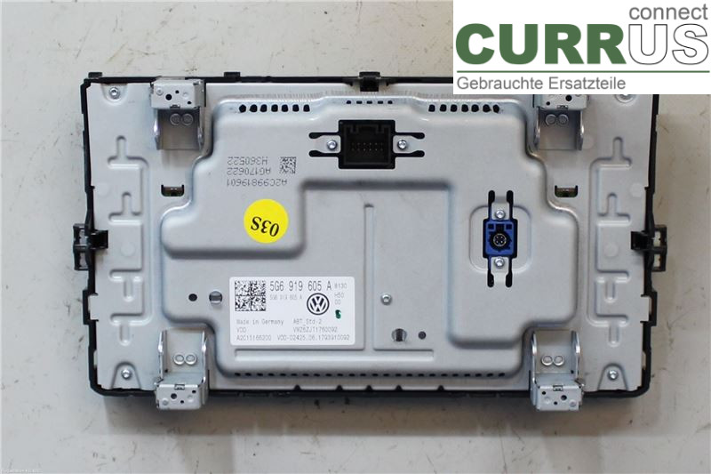 VW PASSAT  15-19 Radio-CD-/Multimedia-Panel 5G6919605A 