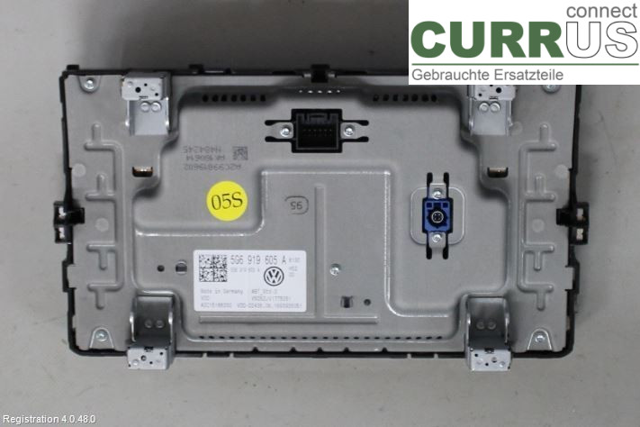 VW GOLF / E-GOLF VII 13-20 Radio CD / Multimedia panel 5G6919605A