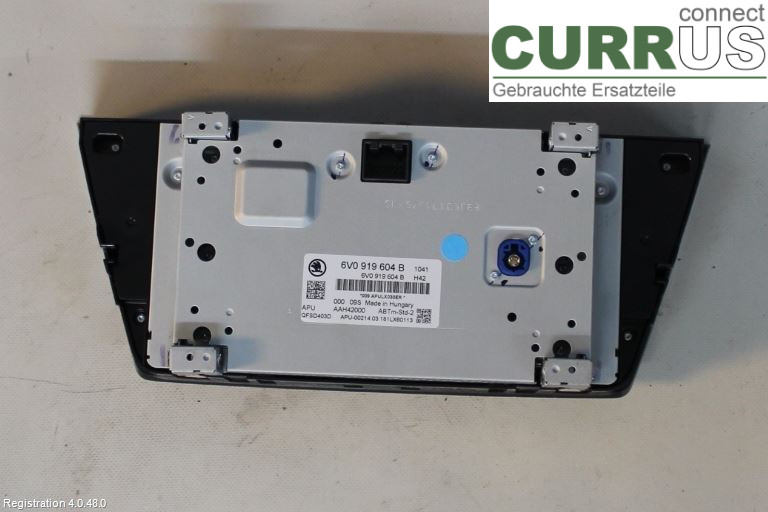SKODA FABIA  15- Radio CD / multimediepanel 6V0919604B 