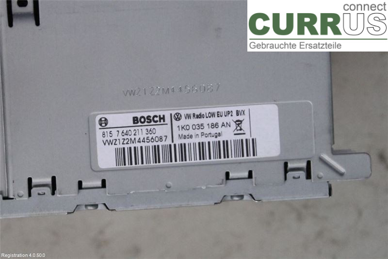 VW GOLF VI     09-13 Radio CD / Multimedia panel 1K0057187NX CAYC