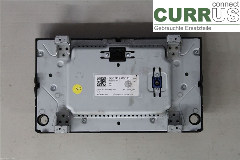 VW PASSAT  15-19 Radio-CD-/Multimedia-Panel 3G0919605D 