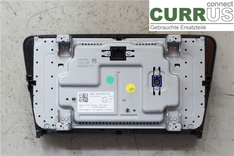 SKODA OCTAVIA  13-20 Radio CD / Multimedia panel 5E0919605N CPWA