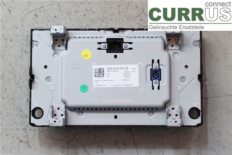 VW GOLF / E-GOLF VII   13-20 Radio CD / Multimedia panel 3G0919605B CYVB