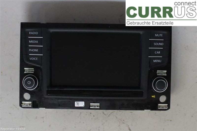 VW GOLF / E-GOLF VII 13-20 Radio CD / Multimedia panel 3G0919605B CUNA