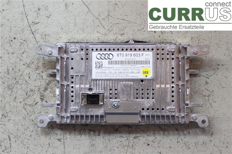 AUDI A4 12-15 Monitor 8T0057603F CGLC