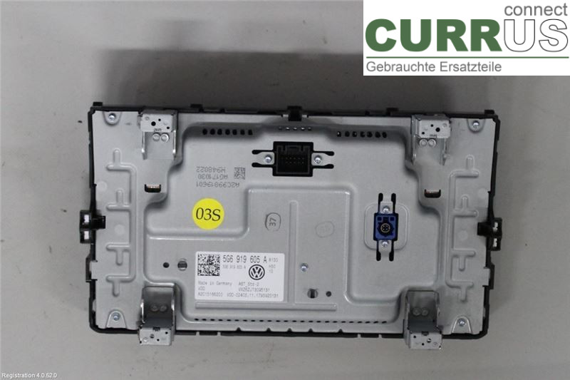 VW GOLF / E-GOLF VII   13-20 Radio CD / Multimedia panel 5G6919605A CHZC