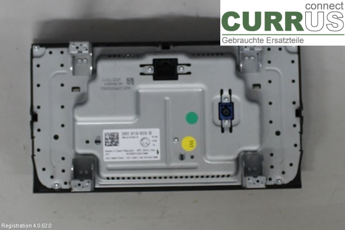 SKODA KODIAQ 17-24 Radio CD /Multimediapanel 565919605B DFHA