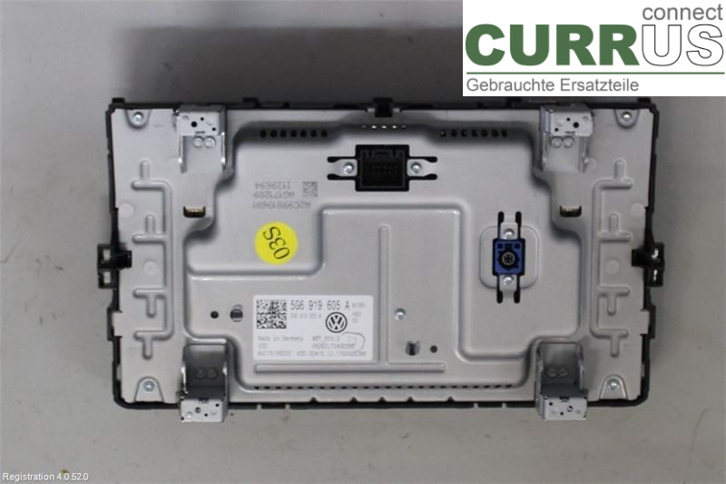 VW GOLF / E-GOLF VII   13-20 Radio CD / Multimedia panel 5G6919605A CHZC