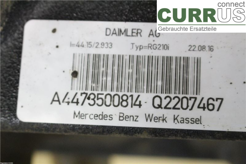 MB VITO/V-KLASS (W447)  14- Differential A4473500814 OM651.950