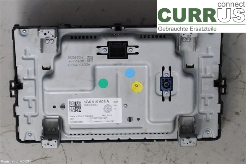 VW GOLF / E-GOLF VII   13-20 Radio CD / multimediepanel 5G6919605A CJSB