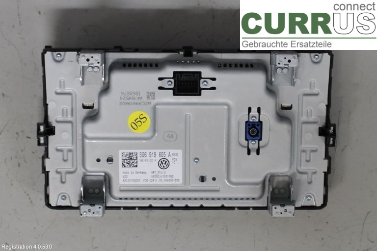 VW GOLF / E-GOLF VII   13-20 Radio CD / multimediepanel 5G6919605A CHZC