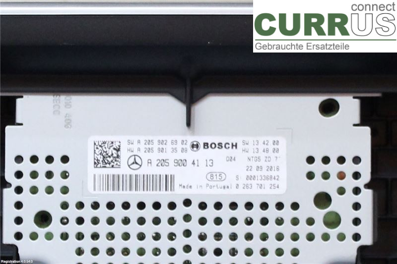 MB C-KLASS (W205)  14- Monitor A2059004113 OM651.921