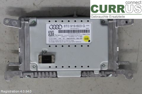 AUDI A4  12-15 Monitor 8T0919603G CSUA
