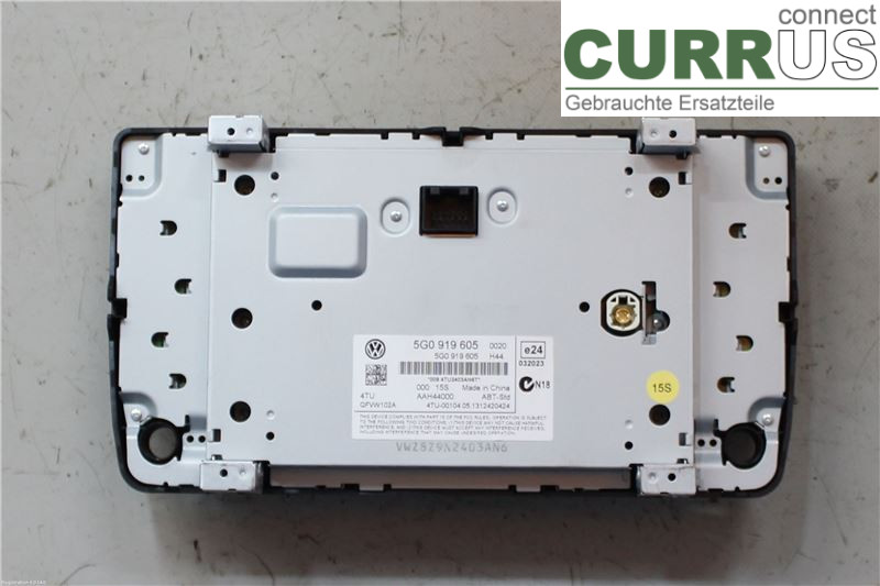 VW GOLF / E-GOLF VII   13-20 Radio CD / panneau multimédia 5G0919605 CJZA