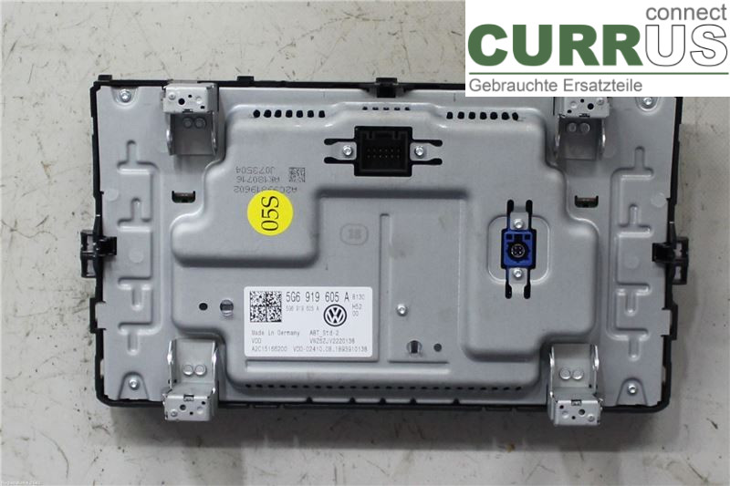 VW GOLF / E-GOLF VII   13-20 Radio CD / Multimedia panel 5G6919605A DADA