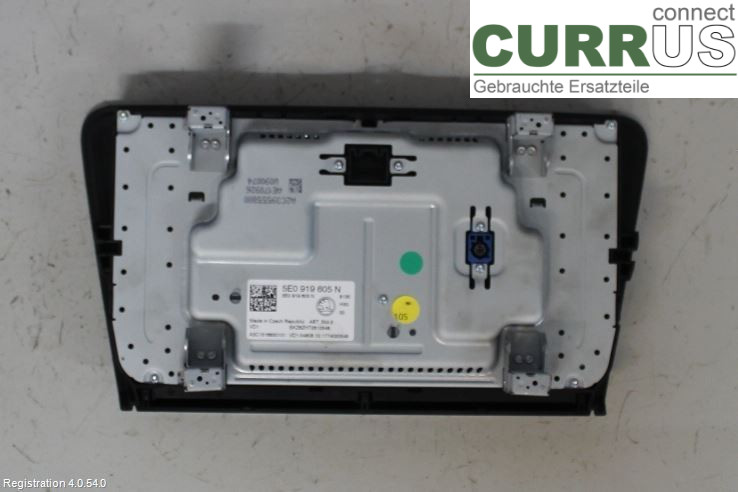 SKODA OCTAVIA  13-20 Radio CD / Multimedia panel 5E0919605N DDYA