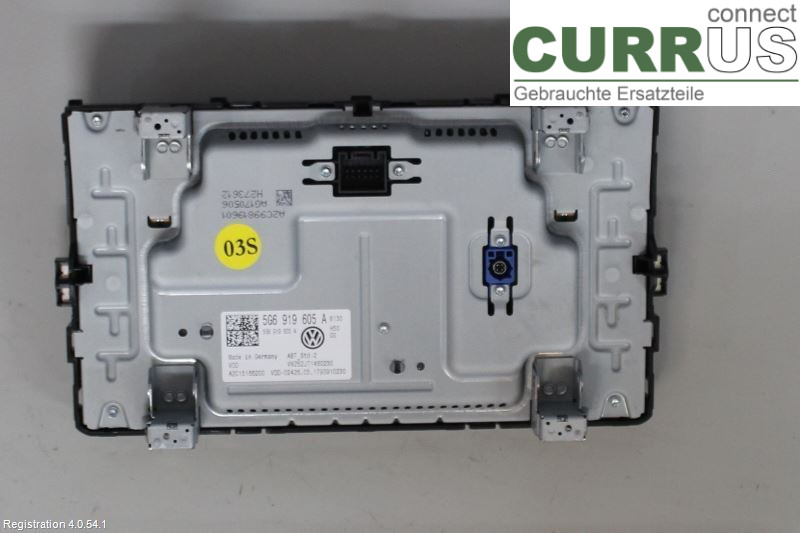 VW GOLF / E-GOLF VII   13-20 Radio CD / Multimedia panel 5G6919605A CHZC