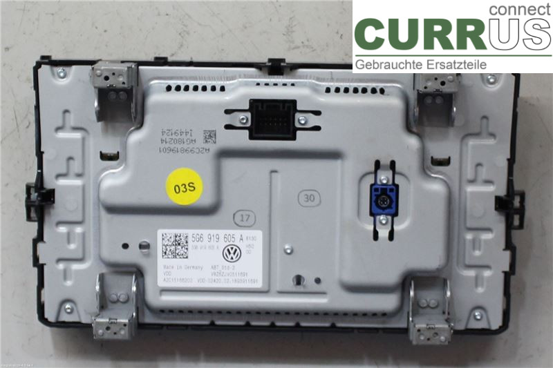 VW TIGUAN 16-24 Radio CD / Multimedia panel 5G6919605A DFHA