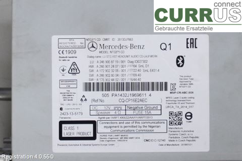 MB A-KLASS (W176)   13-18 Radio CD /Multimediapanel A2469008719 M270.910