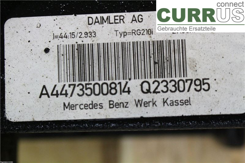 MB VITO/V-KLASS (W447)  14- Differential A4473500814 OM651.950