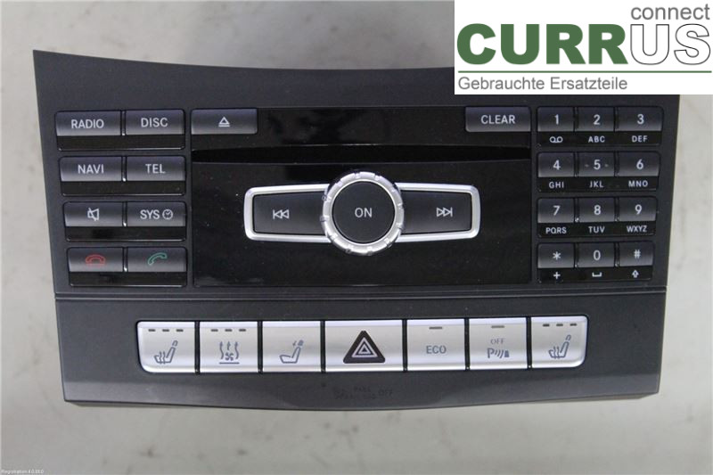 MB E-KLASS (W212) 09-16 Radio CD / Multimedia panel A2129008328 OM651.924