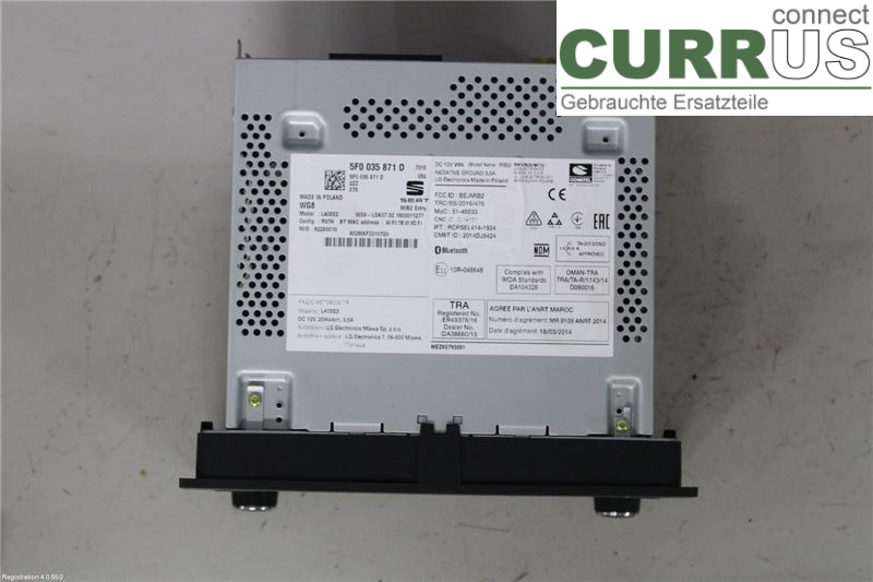 SEAT LEON   13-20 Radio CD / multimediepanel 5F0035871D CYVB