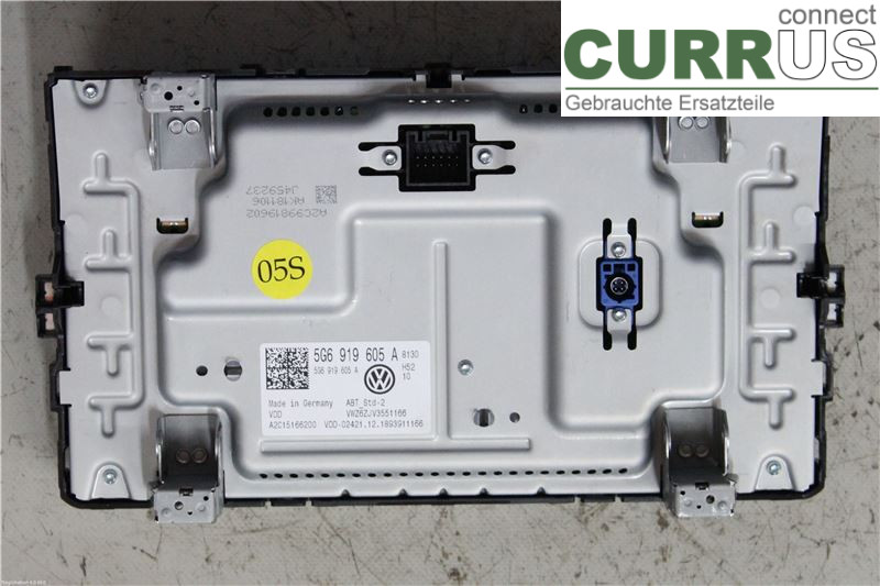 VW GOLF / E-GOLF VII   13-20 Radio CD / panel multimedialny 5G6919605A DKRF