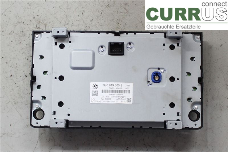 VW GOLF / E-GOLF VII   13-20 Radio-CD-/Multimedia-Panel 3G0919605B CZDA