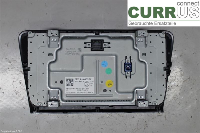 SKODA OCTAVIA  13-20 Radio CD / Multimedia panel 5E0919605N CZDA