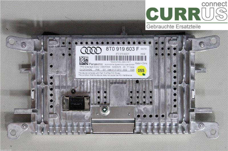 AUDI A5  07-16 Monitor 8T0057603G CJEB