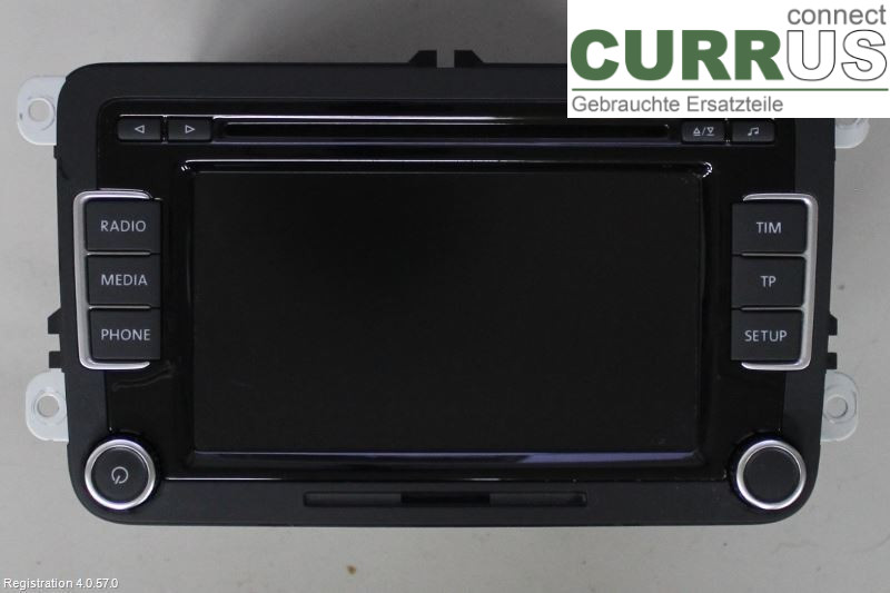 VW GOLF VI     09-13 Radio CD / Multimedia panel 3C8057195FX CAXA