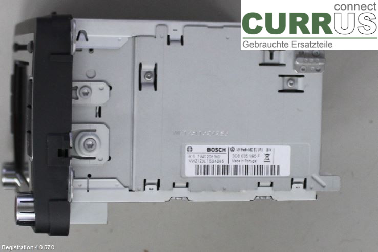 VW GOLF VI     09-13 Radio CD / Multimedia panel 3C8057195FX CAXA